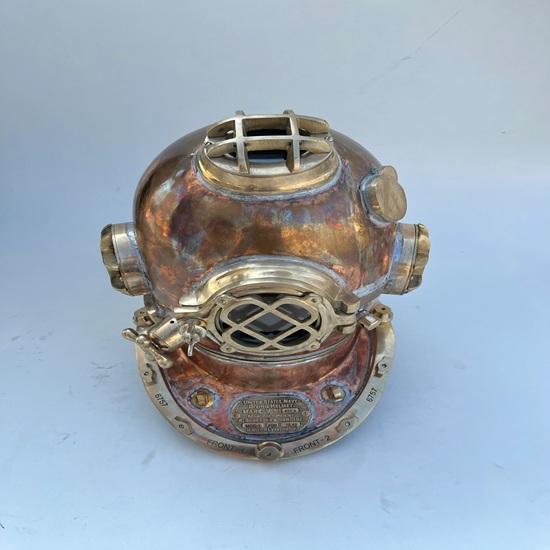 Copper Brass Scuba Divers Diving Helmet Helmet 45.72 Cm Us Navy Mark V Helmet Gift