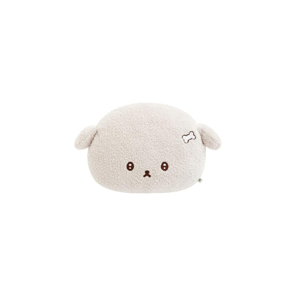 San-X Ishiyowachan Face Cushion H220 x W360 x D90mm Soft Plush Decorative Pillow