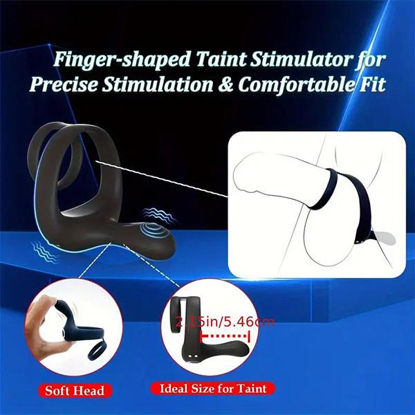 Powerful Vibrating Cock Ring Remote Control Vibrations for Couples Soft Silicone Male Couple Sex Toy for Men