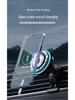 Apple Car Magnetic Wireless Charger with 15W Fast Charging and Colorful Ambient Light