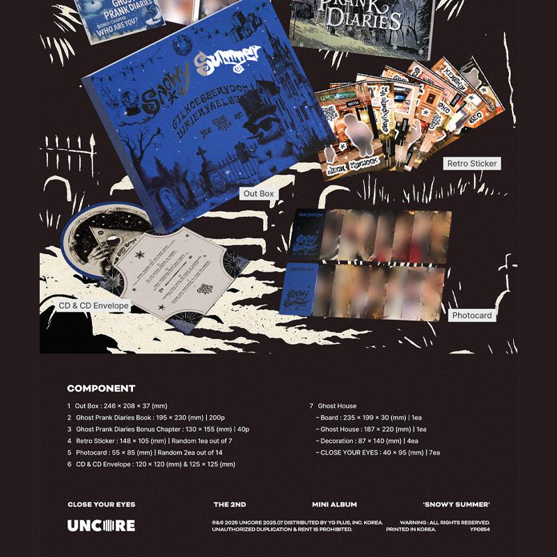 CLOSE YOUR EYES 2nd Mini Album [Snowy Summer] (Ghost Board Ver.)
