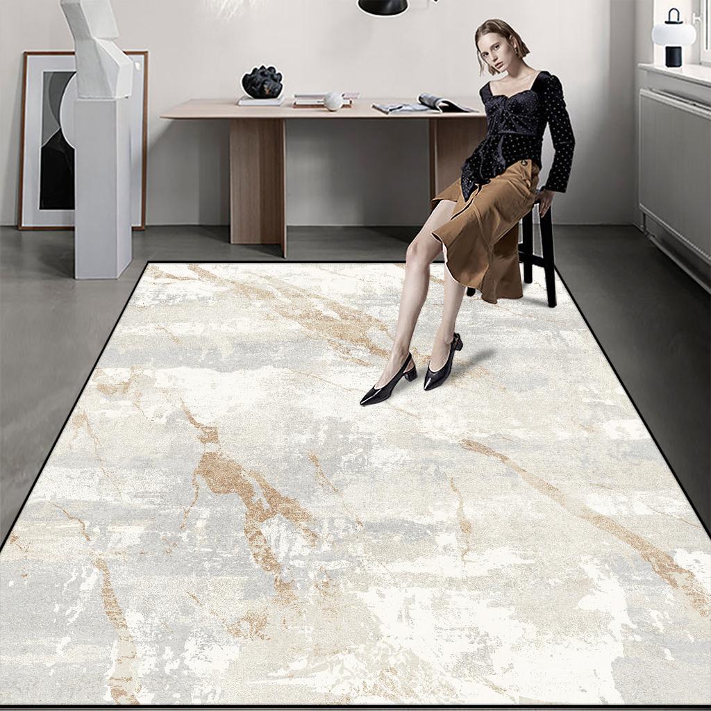 Abstrakter Stil Moderner Wohnzimmerteppich Große Flächenteppiche für Zimmer Heimdekor Waschbare Fußmatten Kinderspielmatte Anpassbar