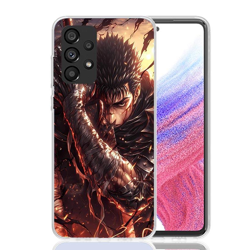 G-Guts B-Berserks Anime Phone Case For Samsung Galaxy A52 A32 A22 A12 A02S A50S A30S A51 A31 AA71 Note 20 Ultra 10 S10 Plus Gala