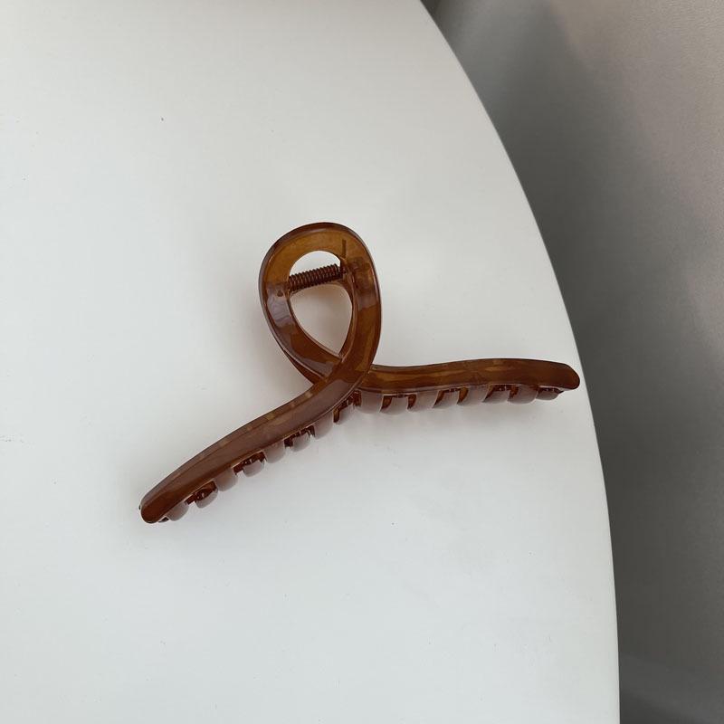 Große Damen-Haarklammer aus Kunststoff - Klemme für Dutt am Hinterkopf