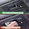 2PCS Carbon Fiber Car Interior Window Side Door Handle Panel Cover Trim For Ford Mustang S650 GT Ecoboost Dark Horse 2024 2025