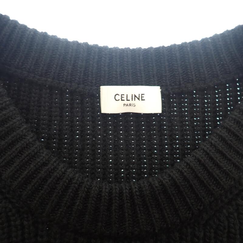 CELINE  2A19R423P.38NO S Sweater Black Wool Women