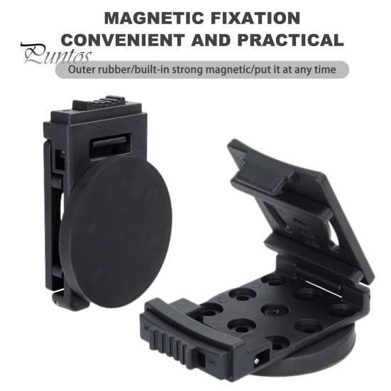 2Pcs Magnetic Belt Clips Scratch-Resistant Universal Easy to Install Heavy-Duty Magnetic Tool Holder Belt Mounting Accessories