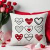 Red Love Valentine's Day Pillowcase Living Room Decorative Letters Pillowcase Sofa Bedroom Cushion