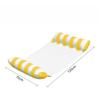 1pc Inflatable Pool Hammock Chair Bed - Portable Foldable Recliner with Air Pump, Two-Tube Striped Floating Lounger for Adults