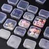 10pcs Mini PP Storage Box Transparent Plastic Case Container Square Rectangle Packaging Box For Jewelry Display Boxes TMZ