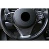 For BMW X3 E83 2006-2010 Real Carbon Fiber Steering Wheel Decor Cover Trim 1PCS