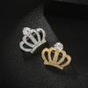 SKEDS Exquisite Luxury Rhinestone Corwn Brooches For Women Girls Fashion Elegant Crsytal Tiara Buckle Jewelry Accessories Gift