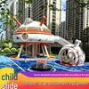 Children's Large Outdoor Stainless Steel Slide for Parks and Residential Areas - Non-Powered Play Equipment