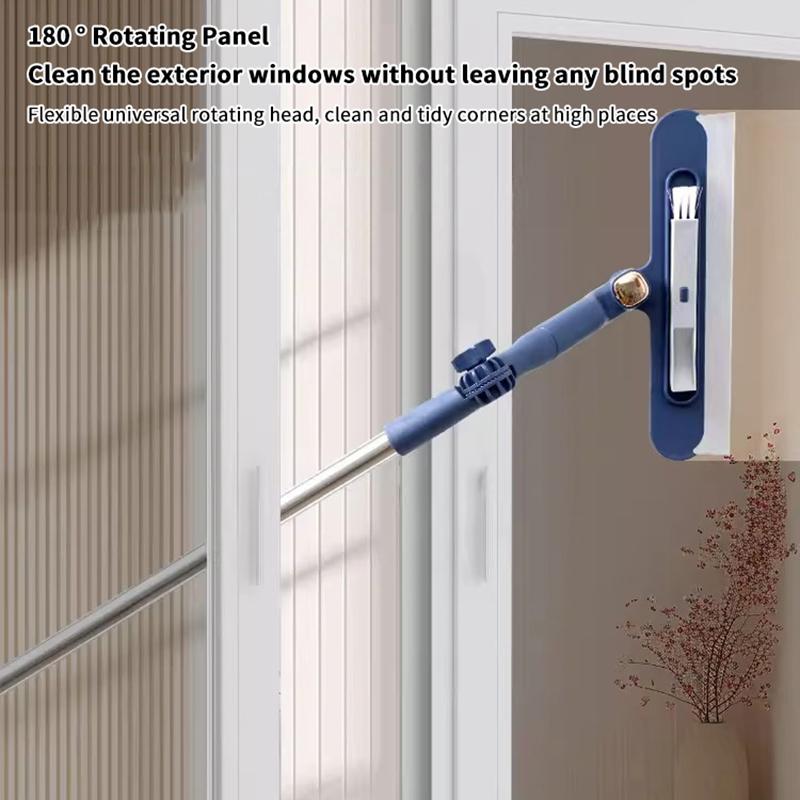 1 Pezzo Strumento Pulitore Vetri A Doppia Faccia 120 Cm Pulitore Finestre Grattacielo Per Casa Gadget Per Pulizia Finestre Senza Angoli Morti Per Esterno