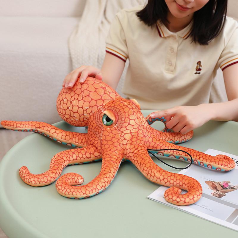 Plush Octopus Toy Marine Creature Soft Pillow For Kids And Adults