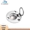 316 Stainless Steel 50x50mm Round Floor Latch Handle for Marine Yacht or RV