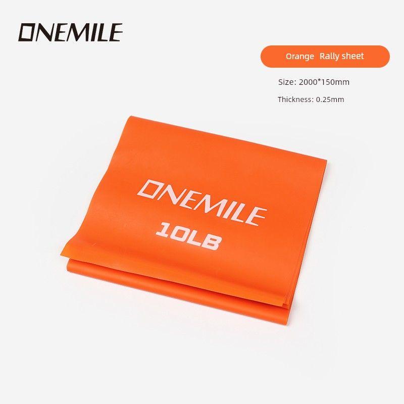 

Onemile Yoga Fitness Men and Women Stretch Open Shoulder Back Ankle Rehabilitation Training Latex Elastic Band Pull Paster Rope Vital Orange 10 pounds natural latex material