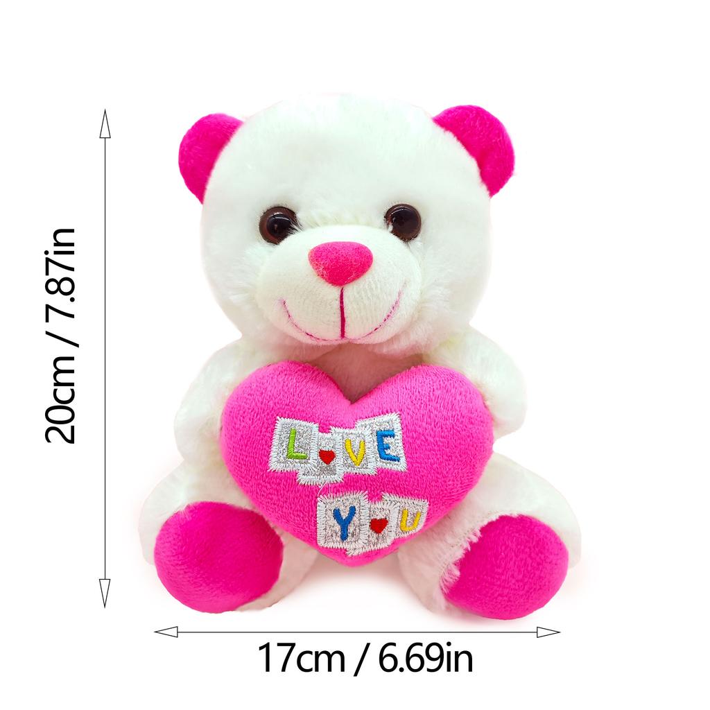 30cm Plush Bear Doll, Soft and Cute Love Bear Doll, Anniversary Gift for Your Partner, Indoor Decoration, Plush Pillow