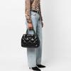 Emporio Armani Adjustable Detachable Shoulder Strap Polyurethane And Polyester Handbag Women Handbags Black Y3D269-YWJ8I-80001