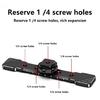 Cold Shoe Mount Bracket Aluminum Extension Bar Plate Double Hot Shoe Adapter for Microphone LED Video Light Stand