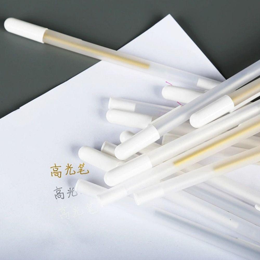 White/Gold/Silver Ink Marker Pen 0.7mm Nib Paint Marker Simple Highlighter Gel Pen  Sketching