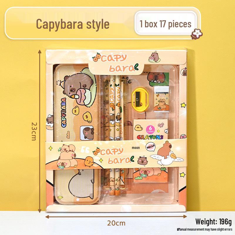 Children's Panda & Capybara Stationery Gift Set - Perfect for Kindergarten, Back-to-School, Birthdays & Souvenirs