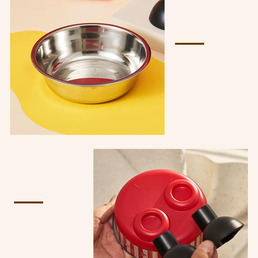 Hoher Napf für Haustiere Erhöhter Katzennapf Große Kapazität Edelstahl-Design Für den Innen- und Außenbereich