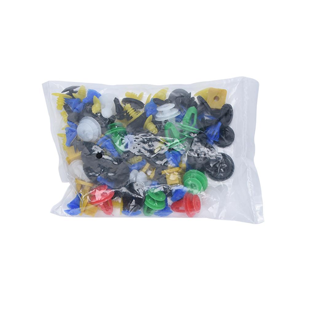200/100Pcs Car Clips Fastener Screws Bumper Interior Decoration Auto Plastic Random Mixing Universal Plastic Auto Fastener