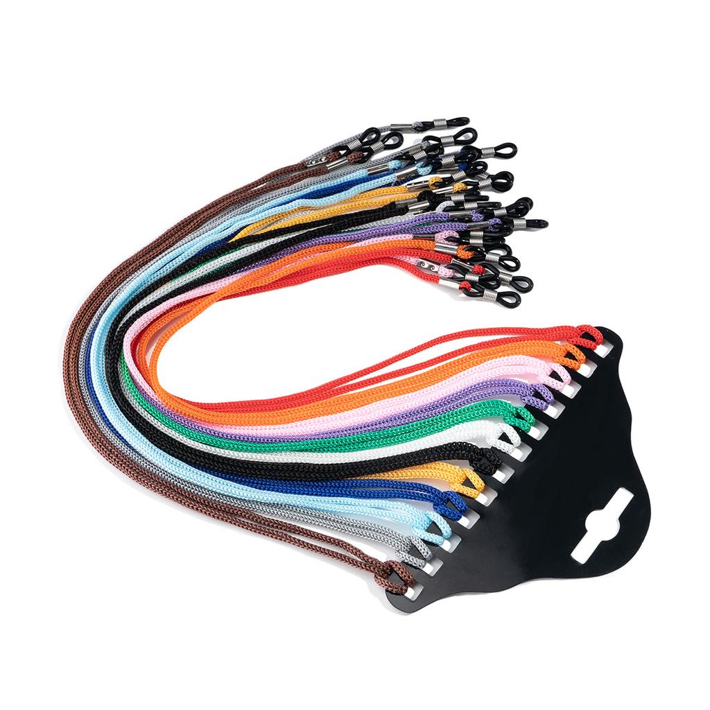 12Pcs/lot Multicolor Black Nylon Glasses String Cord Holder Sunglasses for Eyeglasses Lanyard Neck Rope Strap New