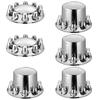 Rear&Front Axle Cover Combo Kit ABS Lug Nut Covers with Nut Cover Tools