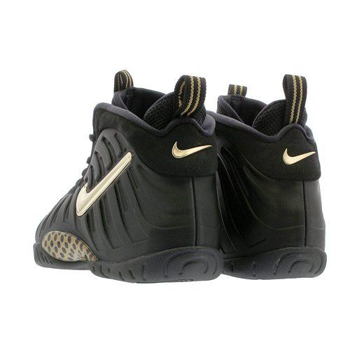 Nike Foamposite Pro Slip Resistant Cushioning Mid Top Basketball Shoes Liquid Gold Unisex 644792-010