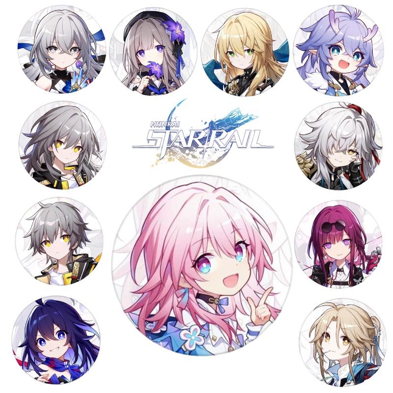 High-quality Honkai Star Rail Metal Badges Choose Your Favorite Character!