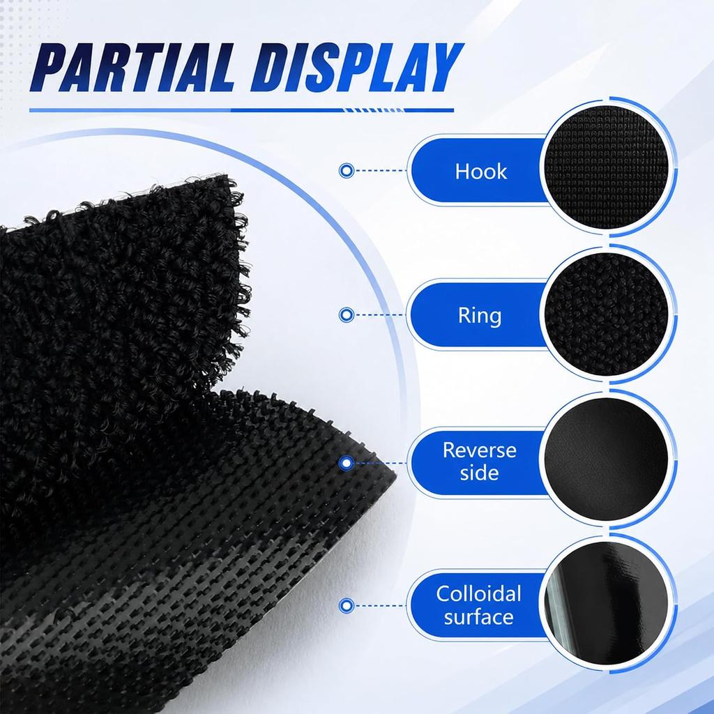 20PCS Car Floor Mat Retainer,Strong Hook and Loop Car Mat Grippers Secure Items to Stop Sliding,Self-Adhesive Hidden Cars Floor Mats Clips for Auto