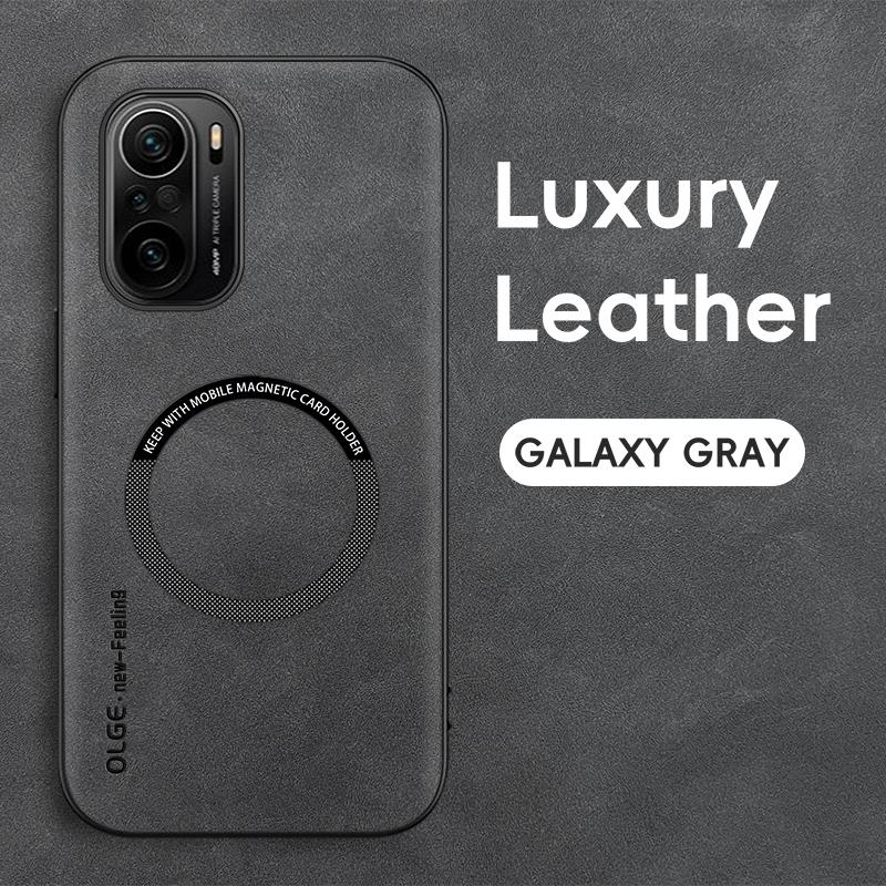 

Магнітний Ретро Шкіряний Чохол Для Xiaomi Poco F3 PocoF3 Бездротова Зарядка Чохол-Книжка For Poco F3 сірий колір