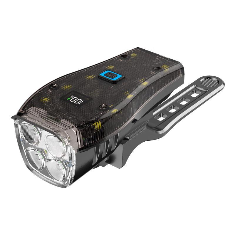 Lishi Digital Display Bicycle Front Light with Horn One Size