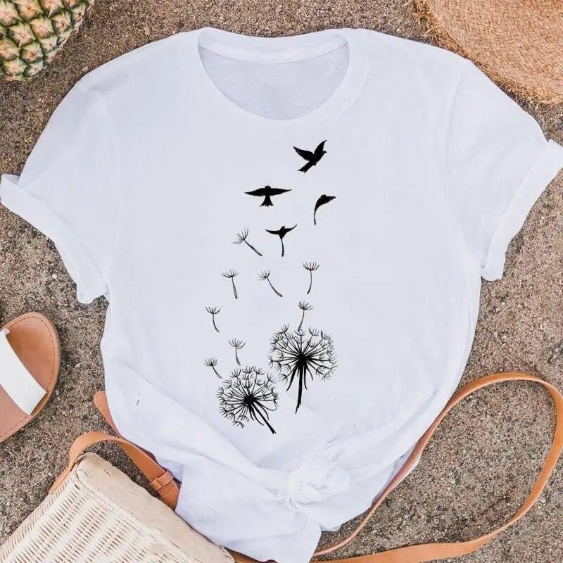 Женские футболки в стиле фламинго — фото 11