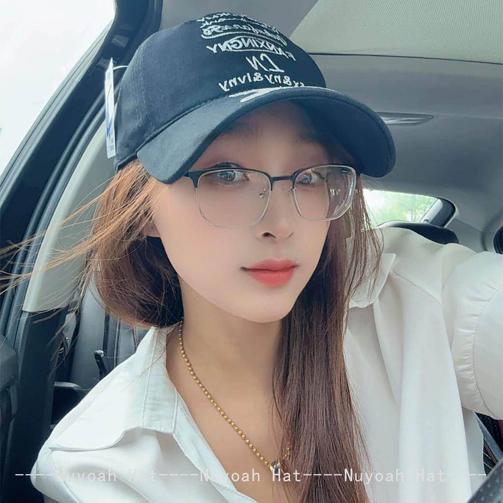 And Women Niche Style Design Style Letter Print Embroidery Baseball Caps Sun Protection Street Style All-Match Personalized Peaked Hats Fashion