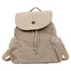 Schoolbagins Korean foreign style light nylon backpack women's 1011 summer new plaid backpack casual commuter schoolbag