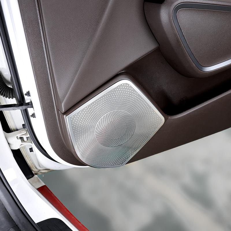 Automotive Door Speaker Horn Protective Covers Silver/Black Stainless Steel for KIA Soul -2025 LHD RHD Car Trim Accessories