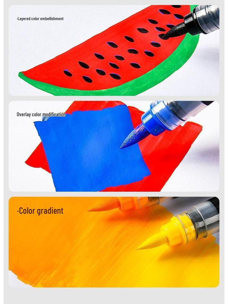 TouchColor Soft Tip Multicolor Acrylic Markers - Perfect for Students & Kids' Art Projects
