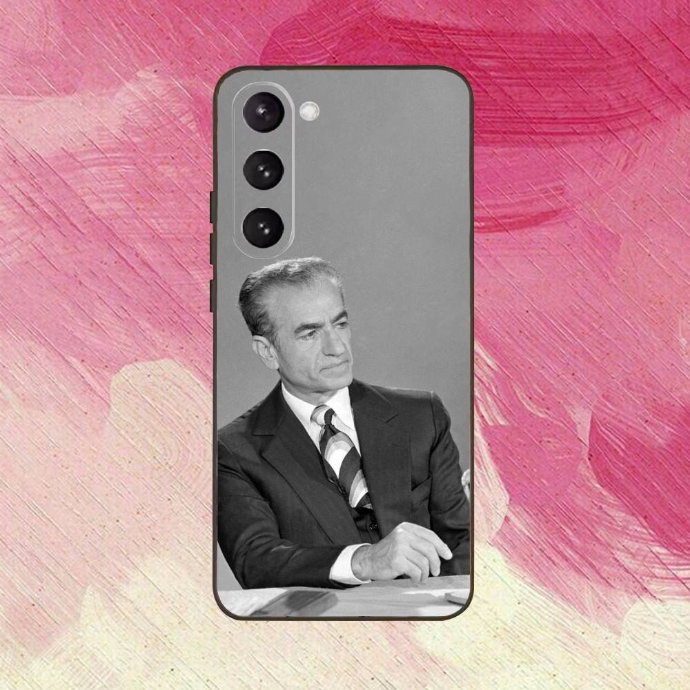 M-Mohammad R-Reza P-Pahlavi Phone Case For Samsung Galaxy A73,A72,A71,A70,A53,A52,A51,Soft Silicone Black Cover