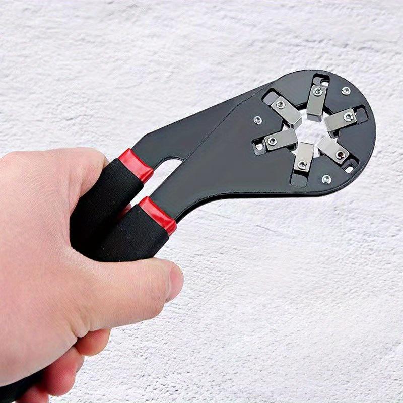 1ks Multifunkční magický nastavitelný klíč, vnější šestihranná kruhová svorka, může držet vnější šestihranný klíč, univerzální w