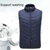 Heating Waistcoat Stand Collar Firm Hemming Comfortable Warming Rechargeable Electric Heating Vest for Parents