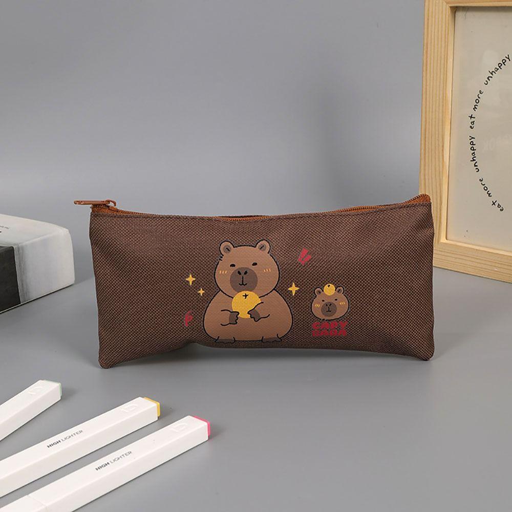 Multi-function Stationery Storage Bag Capybara Pen Bag Cartoon Pen Pouch