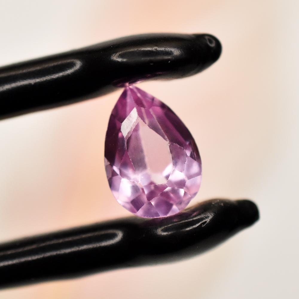Natural Pink Ruby Loose Gemstone 3.55 ct Pear Cut for Jewelry Making and Gem Collections