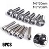 Parts Stem Bolts Repair Screws Spare 20mm 6pcs Cycle