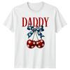 Daddy Cherries Stars Father Family Unisexs Unisexs Graphic Tee