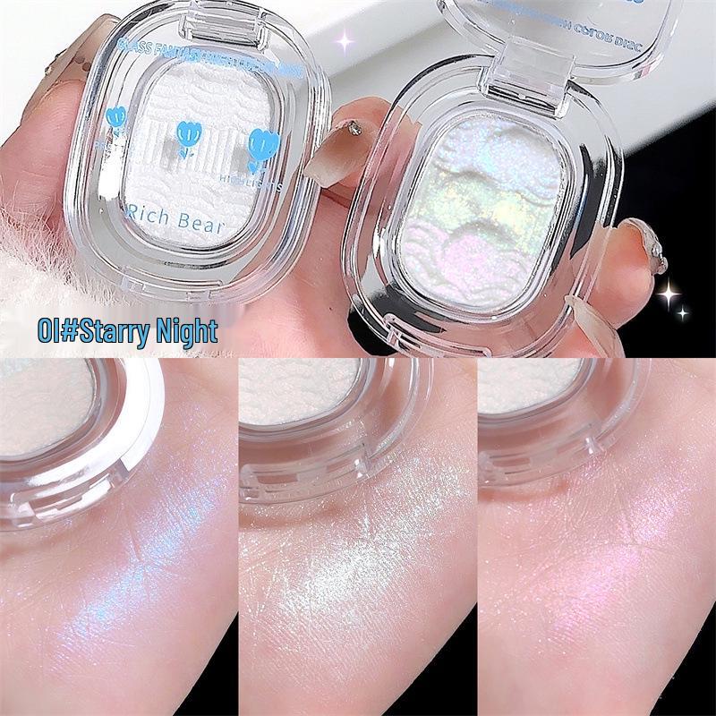 Rich Bear Shimmering Eyeshadow: Cloud Shadow & Contour Powder - Soft, Delicate, and Brightening.