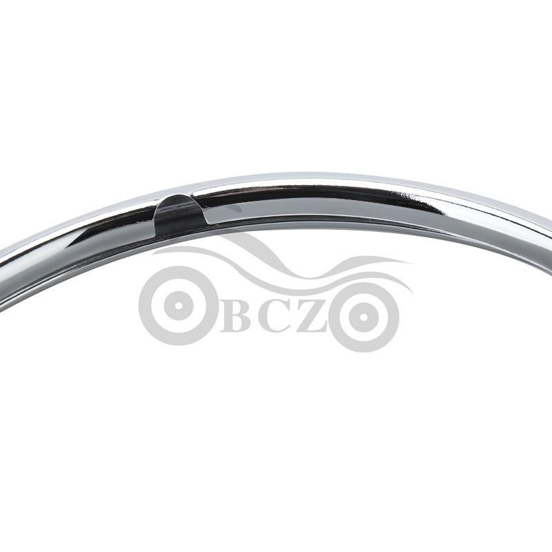 Harley-Davidson Road King Custom Headlight Cover Shell With Chrome Ring 7 Inch Black ABS Plastic
