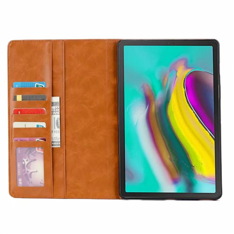Adequado para Capa de Tablet Samsung Tab S5e T510 Padrão de Couro Flip com Suporte para Cartão Capa de Couro T725